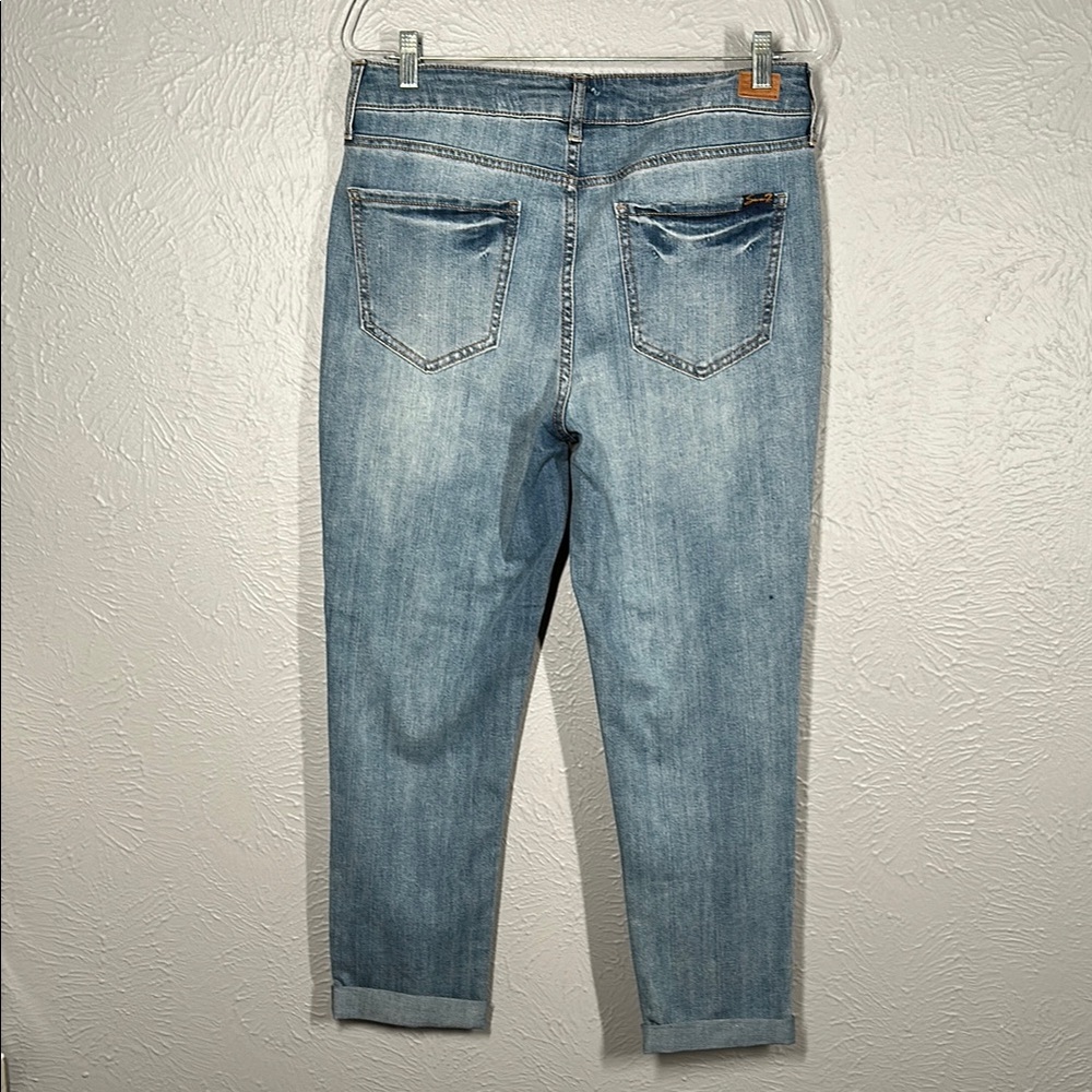 Seven7 Blue Weekend Slim Fit Denim Jeans Women's Size 10 - Picture 9 of 13